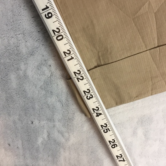 Coldwater Creek NWT Cuffed Pants Womens 14 Beige Pleated Cropped Leg - Picture 12 of 13